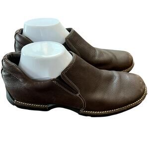 Cole Haan Men's Brown Leather Penny Loafers Lug Sole Size 10B Narrow Comfort